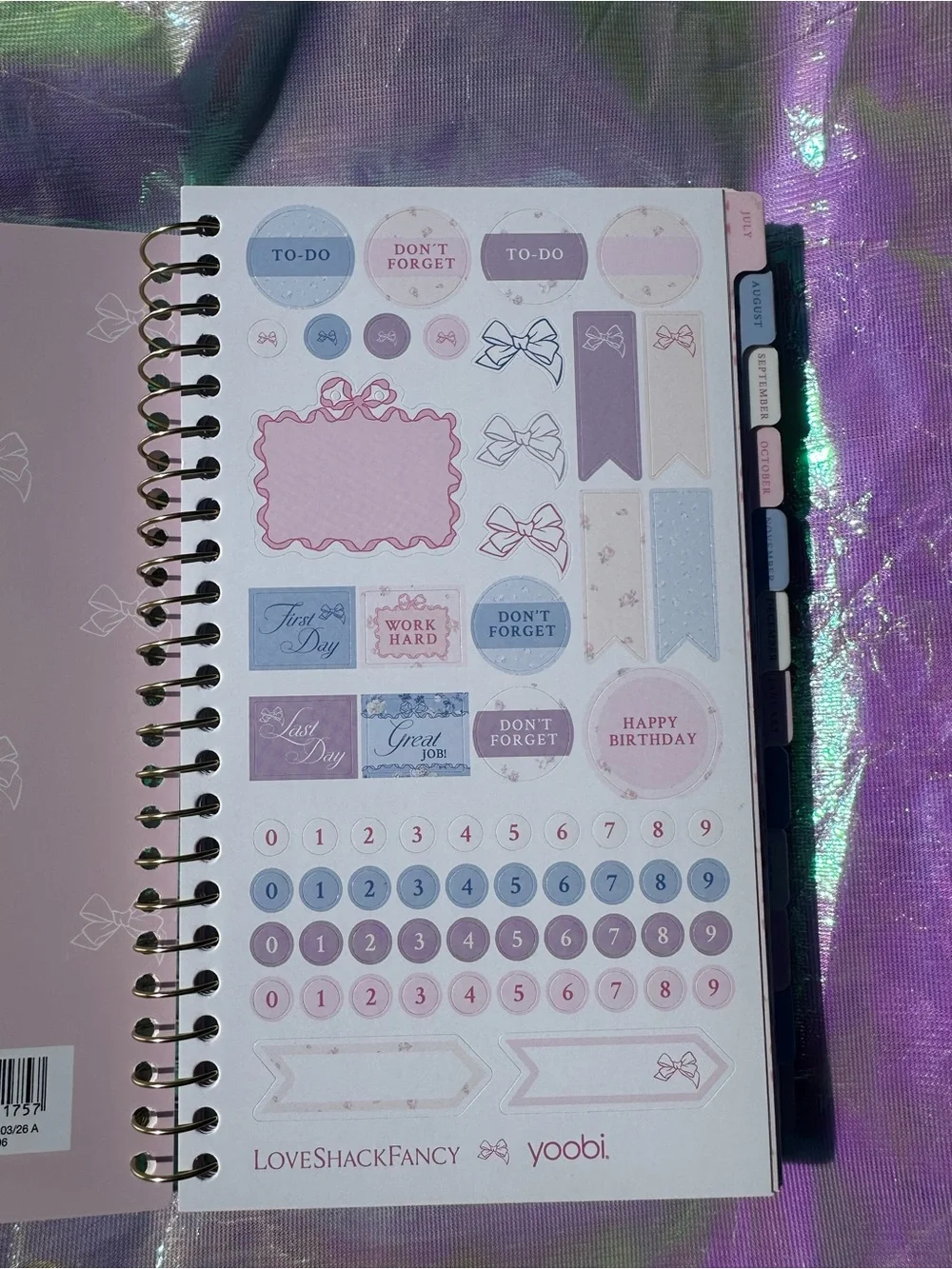 LoveShackFancy x Yoobi Weekly/Monthly Planner Blooming Heirloom Ditsy